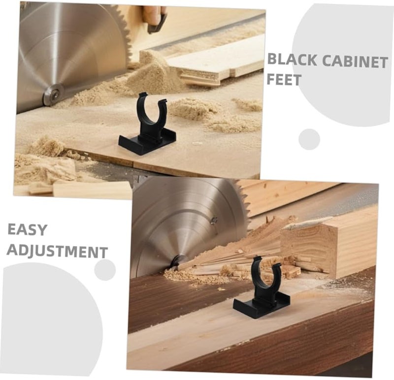 Housoutil 16 Pack Adjustable Plinth Clips for Kitchen Cabinet Leveling Feet Easy Assembly - Image 3